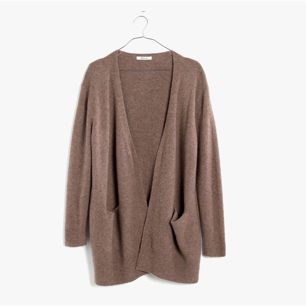 Madewell Ryder Cardigan Sweater in Heather Root Size L